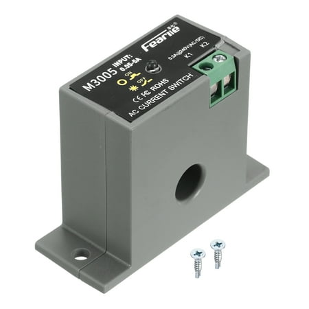 Miniature Current Switch 0.05-5A Normally Open AC Current Sensing Switch Monitoring Relay, M3005