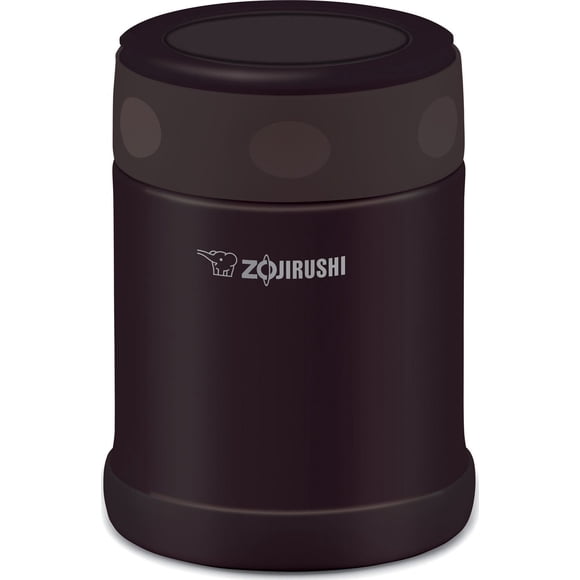 Zojirushi en acier inoxydable à isolation sous vide 12 oz. Pot alimentaire, Dark Brown
