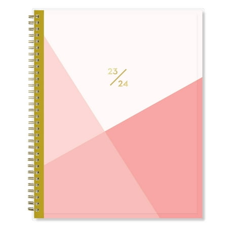 UPC: 0699931907030 | 2023-2024 Weekly Monthly Planner  8.5×11  Blue Sky  Cali Pink