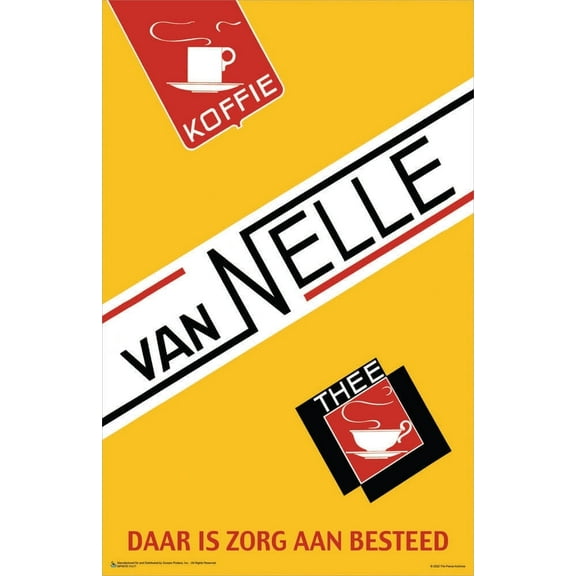 Van Nelle Coffee and Tea by Jacob Jongert Mini Poster 11" x 17"