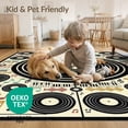 thumbnail image 4 of ODIKA Disc Record Musical Note Round Vintage Player Shaped Music Cd Non-Slip Chair-Friendly for Dining Room, Basement, Large Office, 4 of 7