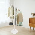 thumbnail image 5 of Spiral 360° Rotating Garment Rack - Floor-Standing Clothes Organizer, White 5.91ft, 5 of 12