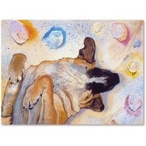 Trademark Fine Art "Dog Dreams" Canvas Art by Pat Saunders-White