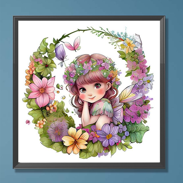 Cuadros Decorativos Pintura de diamante 5D DIY Kit completo de personaje de taladro redondo Decoración del hogar Artesanía Wdftyju embutido en tela