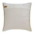thumbnail image 4 of The HomeCentric Throw Pillow Cover With Zipper, Black Pack of 2, 12x12 inch (30x30 cm) Cushion Covers, Cotton Leaf, Foil & Lace Throw Pillows For Sofa, Nature & Floral Contemporary - Leave A Gold, 4 of 6