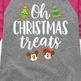thumbnail image 3 of Disney - Oh Christmas Treats - Toddler & Youth Girls Raglan Graphic T-Shirt, 3 of 4