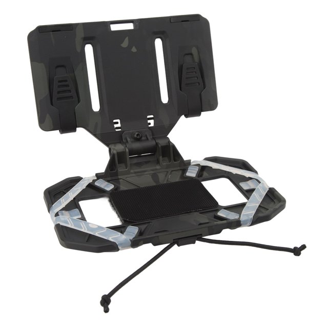 Chaleco de entrenamiento plegable, soporte para teléfono, almohadilla de navegación plegable multifuncional, soporte para placa de teléfono, color negro CP
