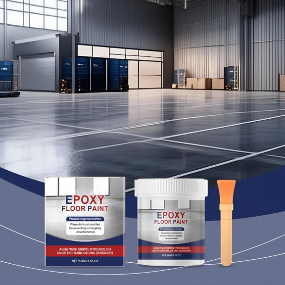 VELIMO Epoxy Floor Paint,Ceramic Tile Effect,Waterproof Non-Slip,Durable Long-Lasting,Garage Basement Paint,Industrial Commercial Use,High-Gloss Finish,Easy Application