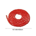 thumbnail image 3 of Wooden Beaded String Christmas Wooden Bead Garland 4m Long 1Pcs Red Wooden Beads for Tree Decorations and Home Hanging Decor Rkxzt, 3 of 9