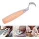 thumbnail image 5 of Cincel de precisión Corte de gancho de bricolaje, Herramientas de tallado profesionales de acero inoxidable Cuchara ergonómica para trabajar la madera Principiantes torcidos duraderos (1 pie, 5 of 5