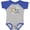 Baseball Heather and Royal, variant on Babys 1st Christmas Sloth Boys or Girls Baby Bodysuit