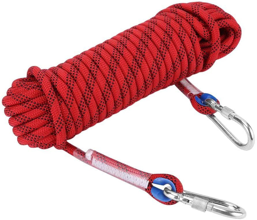 10m 12mm Heavy Duty Rock Climbing Rope Panchute Cord Outdoor Use Emergency 