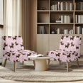thumbnail image 4 of HELLHERO Cute Little Puppy and Snowflakes Wear-Resisting Armless Accent Chair Soft Cover with Dustproof, Easy Installation Armless Accent Chair Washable Cover, 4 of 8