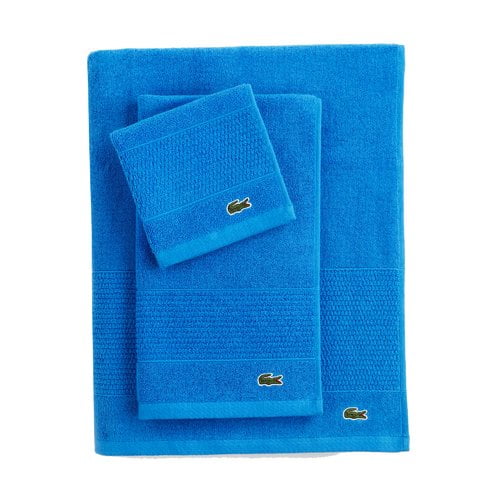 Lacoste Legend Towel 100 Supima Cotton Loops 650 GSM 30 x54 Bath Riviera Blue Walmart
