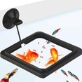 thumbnail image 2 of Anillo de alimentación, 4x4 pulgadas, cuadrado de comida flotante, adecuado para copos y comida flotante para peces dorados y otros peces más pequeños Namotu CQ592, 2 of 6