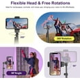 thumbnail image 2 of Extendable 62" Selfie Stick Tripod with Bluetooth Remote for Smartphones, Durable Lightweight Aluminum Construction, 2 of 7