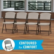 Lifetime Folding Chair, Indoor/Outdoor Commercial, Black, 4 Pack (42830)