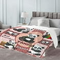 thumbnail image 5 of Yibo Who Loves Panda Blanket Flannel Soft and Comfortable Anti-static Bed Sofa Blanket, 5 of 7