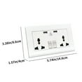 Ckraxd USB Receptacle, 13 Amp Wall Outlet, USB Port, A-type Ports