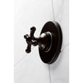 thumbnail image 3 of Kingston Brass KS3035BX  Single-Handle Three-Way Diverter Valve with Round Trim Kit, Oil Rubbed Bronze, 3 of 9