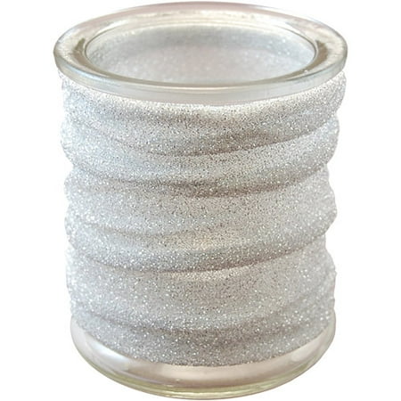 UPC 715844756043 product image for LumaBase Luminarias Glass Candle Holders with Metallic Wrap, 4-Count | upcitemdb.com