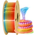 thumbnail image 1 of MIKA3D Clear Rainbow Cambio de color rápido Filamento de impresión 3D PLA multicolor, ampliamente apto para impresora 3D, cambio de color de 1,75 mm gradualmente al azar rápidamente PLA, 1 kg 2,2 libr, 1 of 1