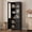 Black, variant on Homieasy 80"H x 23.6"W Bookcase with Adjustable Shelves and Glass Door, Black