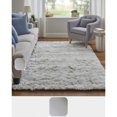 thumbnail image 4 of Feizy Indochine Modern Solid, White, 5' x 8' Area Rug Sheen Fade Resistant Luxury & Glam Floor Rug for Living room Bedroom, 4 of 10