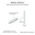 thumbnail image 6 of Rosec Jewels 3 CT Moissanite Full Eternity Ring, Genuine Moissanite Eternity Ring, Round Moissanite Ring for Women, 925 Sterling Silver, US 9.50, 6 of 7