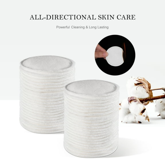 MIPCASE 200 Pcs Makeup Remover Cotton Pads Thickened Three Layer White Cotton Pads for Daily Use
