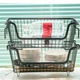 thumbnail image 1 of Freezer Basket, Wire Storage Basket Space Saving Rust Proof Stackable  for Snack for Vegetable, 1 of 8