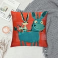 thumbnail image 2 of ONETECH  Children Series Cute Cartoon Animal Decorative Throw Pillow Case Cushion Cover Pillowcase for Sofa, 2 of 5