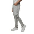 thumbnail image 2 of RAW X Men's Skinny Fit Biker Jean, Comfy Flex Stretch Moto Wash Rip Distressed Denim Jeans Pants, Grey - 91281, 38W X 32L, 2 of 8
