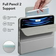 thumbnail image 6 of ESR for iPad Pro 11 Inch Case (2022/2021), iPad Pro 11 Case 4th/3rd Generation with Pencil Holder, Detachable Magnetic Cover, Vertical Stand, Auto Wake/Sleep, Rebound 360 Series, Gray, 6 of 8