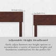 thumbnail image 4 of Leo & Lacey Modern Hardwood Storage Platform Bed, Twin-XL, Walnut, 4 of 4