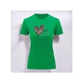 thumbnail image 1 of Playera Blusa Con Estampado De Corazon My Kernel Animal Print Ropa Para Mujer Color Verde Talla Chica Marca Emil SaEs, 1 of 4