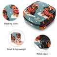 thumbnail image 3 of 1Pc Cute Period Bag Menstrual Cup Pouch, Large Storage Bag Sanitary Purse for Sanitary Napkin Pads, Cute Dachshund Puppy in Winter Costume Pads Organizer for Girls Women, 3 of 6