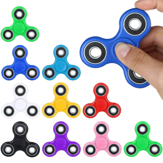 Scione Fidget Spinners Paquete de 25 regalos de fiesta de cumpleaños para adultos y niños Premio para el aula Favores de fiesta de Navidad para niños Alivio del estrés Ansiedad TDAH Fidgets Toy Finger