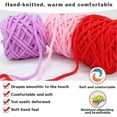 thumbnail image 2 of 100g Soft Chenille Yarn, Velvet Blanket Yarn, Thick Fluffy Plush Yarn for Crocheting Hand Knitting Weaving Sweater Shawl Scarf Gloves DIY Craft, 2 of 8