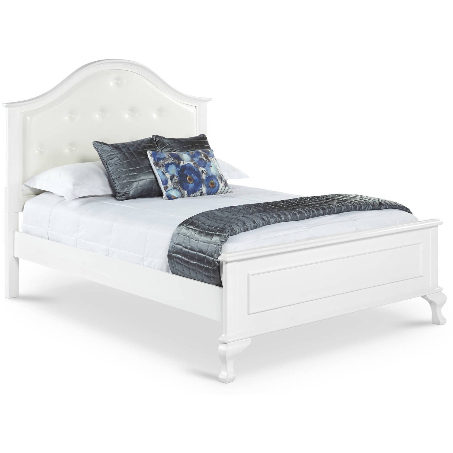 Picket House Furnishings Jenna Full Panel 4 Piece Wood Bedroom Set, White