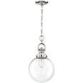 thumbnail image 4 of 60/6672-Nuvo Lighting-Skyloft-1 Light Pendant-9.88 Inches Wide by 17.63 Inches High-Polished Nickel Finish    -Traditional Installation, 4 of 6