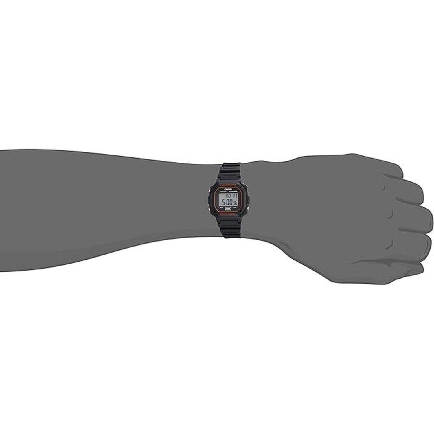 Casio Men's Digital Illuminator Sport Watch, Gray Resin F108WH-8A2