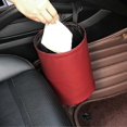 thumbnail image 3 of Contenedor de basura interior para almacenamiento de coche, organizador de residuos, impermeable, plegable, accesorio para coche, color gris, 3 of 5