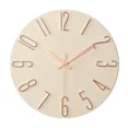 thumbnail image 1 of Nordic Style 12-Inch Silent Wall Clock - Minimalist Quartz Decor for Living Rooms, 1 of 4