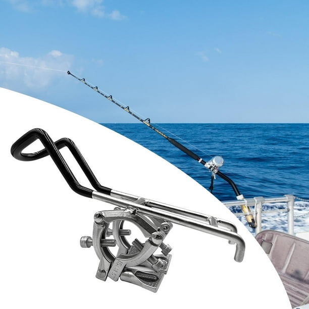 rail mounted clamp,fishing rod stanchion mount hardware holder hand,rail  fitting clamp boat kayak stainless steel,mounted pole holders boats beach