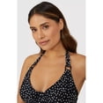 thumbnail image 3 of Gorgeous - Camiseta de Tankini Lunares para Mujer (Monocromático), 3 of 3