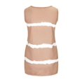 thumbnail image 6 of Deago Womens Tie-dye Sleeveless Tank Tops Summer Loose T Shirts Button Down Shirts Vest Blouse Plus Size (Khaki, 3XL), 6 of 8