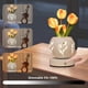 thumbnail image 5 of Lámpara de Escritorio con Luz de Noche de Tulipán y Flores Artificiales con Jarrón Recortado, Carga USB, 3 Colores, Atenuación Continua, Lámpara de Mesa, 5 of 5