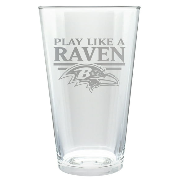 Baltimore Ravens Etched 16oz. Rally Cry Pint Glass