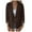 Brown, variant on Hot6sl Womens Blazer Womens Blazers Casual Jackets Long Sleeve Double Breasted Open Front Plaid Blazer Jackets Work